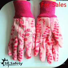 SRSAFETY Baumwollhandschuh Lieferanten in China Blume Drucker Handschuhe